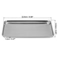 thumbnail image 2 of Unique Bargains 430 Stainless Steel Tray, 22.8x14.8cm Rectangular Flat Type Lab Instrument Tool, 2 of 5