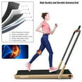 thumbnail image 6 of Gymax 2.25HP Under Desk Electric Pad Treadmill Running Machine Golden, 6 of 10