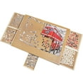 thumbnail image 4 of Tradeopia Wooden Puzzle Board with 6 Drawers for 1500 Piece Puzzles, Large Puzzle Table with Storage Organizer, 4 of 9