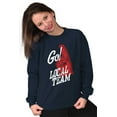 thumbnail image 4 of Go Local Sport Team Number 1 Fan Sign Unisex Plus Fleece Graphic Sweatshirt Brisco Brands 2X, 4 of 5