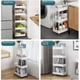 thumbnail image 4 of Estante de almacenamiento de espacio estrecho para cocina Estante de piso a piso para comestibles para baño Estante de esquina para refrigerador Estante de almacenamiento multicapa, 4 of 5