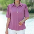 thumbnail image 4 of Women's  Fashionable And Sophisticated Short-Sleeved Shirt, 4 of 4