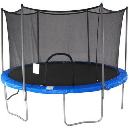Airzone 15-Foot Trampoline, with Safety Enclosure Net, Blue