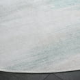 thumbnail image 3 of SAFAVIEH Malibu Zlata Abstract Machine Washable Area Rug, Ivory/Green, 6' x 6' Round, 3 of 7