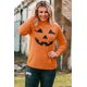 thumbnail image 4 of ABPHQTO Top Mujer Naranja Halloween Cuello Redondo Manga Larga, 4 of 5