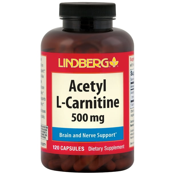 Acetyl LCarnitine 500 mg, 120 Capsules