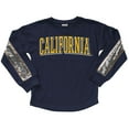 thumbnail image 2 of Girls Youth Gameday Couture  Navy Cal Bears Guess Who's Back Long Sleeve T-Shirt, 2 of 3