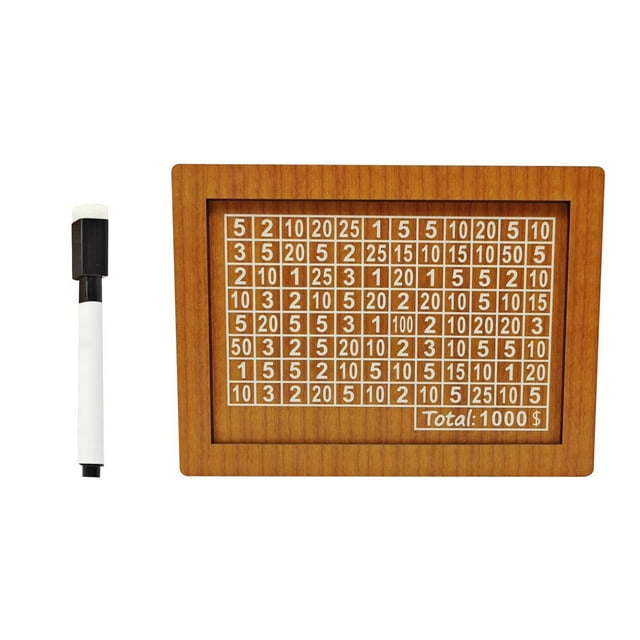 A Wooden Money Box With Built-In Counter, Spacious Storage For Coins And Change, Ideal For Teaching Kids Savings And Home Organization