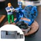 thumbnail image 3 of Banco de trabajo de garaje a escala 1/64, realista, creativo, ligero, modelo de gabinete en miniatura Conjunto de taller, 3 of 4