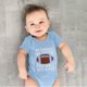 thumbnail image 3 of Gibobby Mamelucos para bebe niño polar con estampado de Rugby y letras de manga corta para niños y niñas, mono para recién nacidos, ropa para niños(Azul, 6-9 Meses), 3 of 4