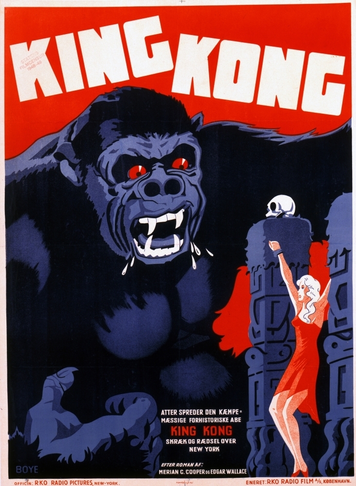 King Kong Danish Poster Art 1933. Movie Poster Masterprint (11 x 17) - Walmart.com - Walmart.com