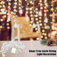 thumbnail image 5 of Deago 11.4 FT 96 LED Window Curtain String Lights Christmas Tree Twinkle Lights 8 Modes Plug in Extendable Fairy Light for Christmas Wedding Party Garden Bedroom Decor (White), 5 of 9