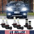thumbnail image 1 of CabinCrafs For Dodge Journey 2010-2019 LED Headlights High Low Beam + Fog Light Bulbs 6X, 1 of 5