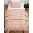 thumbnail image 2 of Better Homes & Gardens Woven Damask 2-Piece Comforter Set, Blush, T/TXL, All Ages, 2 of 6