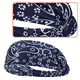 thumbnail image 3 of Diademas anchas para mujeres, bandas para la cabeza Boho Bandeau, envolturas para la cabeza de entrenamiento, envolturas para el cabello elásticas y antideslizantes, 3 of 5