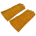thumbnail image 4 of Guantes de soldadura Ticfox RTD1526 de Cuero de vaca amarillo dedo completo, 4 of 14