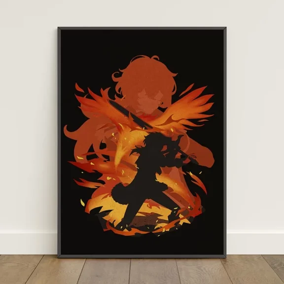 Kna Prints - Genshin Impact Poster 1 For Home Decor, Living Room, Bedroom, Office, UNFRAMED-8x12