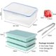 thumbnail image 5 of Ice Cube Tray Silicone Ice Cube Molds with Lids 3 Pack Easy Release Flexible Ice Molds for Freezer BPA Free FDA Certified (Blue), 5 of 5