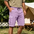 thumbnail image 5 of Trgacdwlo Mens Shorts Cargo Lightweight Mens Athletic Shorts Hiking Running Quick Dry Elastic Waist Casual Shorts for Men with Pocket, 5 of 8
