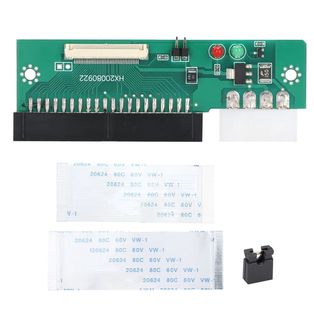 Adaptador CE ZIF a IDE de 1,8 pulgadas para microunidades CE ZIF a 3,5 pulgadas IDE de 40 pines con 2 cables planos