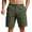 04# Army Green, variant on IhhxPro Men's Outdoor Cargo Shorts Elastic Waist Quick Dry Multi-Pocket Men Summer Work Hiking Casual Loose Fit Lightweight Cotton Travel S-3XL