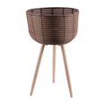 thumbnail image 1 of Plant Basket with Stand Decorative Flowerpot Modern Rattan Basket Flower Pot for L, 1 of 9
