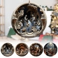 thumbnail image 1 of onlyliua ¡ Liquidación de Ofertas de Hoy! Efecto 2024 Visión Estereoscópica de Navidad Bendición de Nacimiento Colgante Adornos Colgantes de Acrílico para Coche, 1 of 7