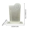 thumbnail image 3 of Clearance Acrylic Earring Measurement Display Stand For Daily Ladies Wearing Earring Matching Reference And Storage Rack, 3 of 5