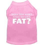 Pet Dog Cat Shirt Screen Printed, "Does This Shirt Make Me Look Fat?"