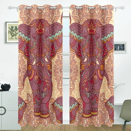 Popcreation Pattern With Indian Elephants And Beautiful Paisle