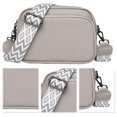 thumbnail image 1 of Bolso Bandolera Cuero Genuino para Mujer Hombro Fin Semana (gris), 1 of 9