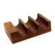 thumbnail image 2 of Soporte de madera para tacos de sushi, soporte para rollos de sushi, decoración decorativa, 3 rejillas para servir Marrón profundo, 2 of 9