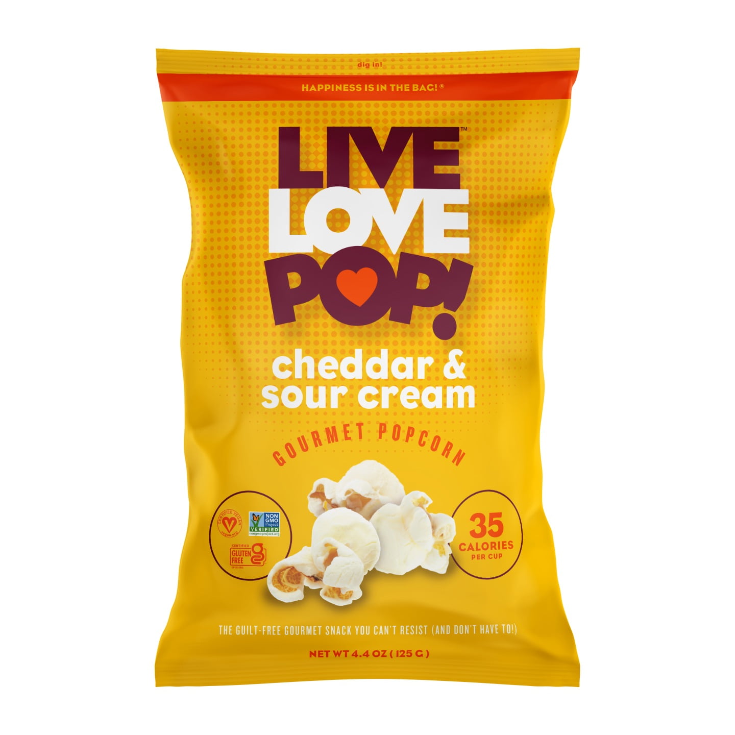 LLP Cheddar Sour Cream Popcorn 4.4oz (4Pack)