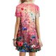 thumbnail image 3 of Puntoco Vestido De Manga Corta Para Mujer, Vestido Con Cuello Redondo Y Estampado Floral, Vestido De Manga Corta Con Cuello Redondo, Color Xl,Regalos Para Mujer Joven, 3 of 5