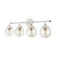 thumbnail image 3 of Elk Home 33-Inch Wide Boudreaux Vanity Light, Modern, Matte White, 3 of 5