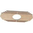 thumbnail image 2 of Ekena Millwork 24"W x 12"H x 6 1/4"ID x 1/4"T Chrysler Wood Fretwork Pierced Ceiling Medallion, Alder, 2 of 3