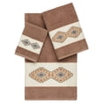 thumbnail image 2 of Linum Home Textiles Gianna 3 Piece Embellished Turkish Cotton Towel Set, 2 of 2