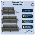 thumbnail image 4 of Serta Copenhagen 73" Rolled Arm Sofa with Removable Covers Gray, 4 of 16