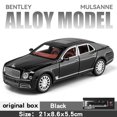 thumbnail image 1 of Diecast 1:24 Scale Bentley Mulsanne Alloy Model Car Collection Vehicle Simulation Sound & Light Metal Toy Car Toy For Kids Gift Black with box, 1 of 6