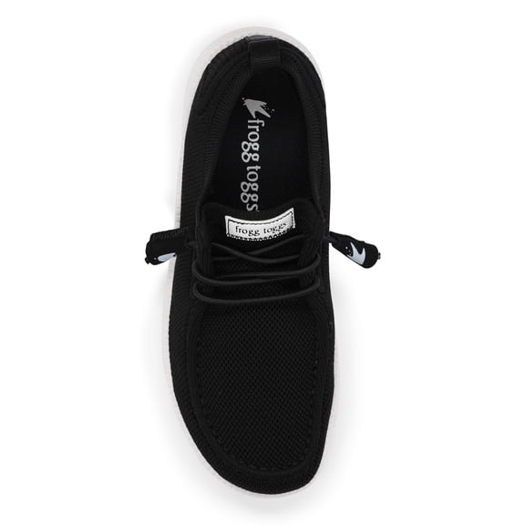 Frogg Toggs Java 3.0 Lace-Up Sneakers for Women, Breathable Mesh Shoes with Memory Foam Insole, Black, Size 5