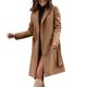 thumbnail image 2 of Puntoco abrigo de mujer moda mujer manga larga frente abierto prendas de vestir exteriores sueltas blusa sólida abrigo tops bolsillos blusa liquidación de Navidad Puntoco  Puntoco-1262, 2 of 8