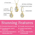 thumbnail image 3 of Cate & Chloe Isabel 18k Yellow Gold Plated Drop Jewelry Set with Simulated Diamonds Gift for Women, 3 of 9