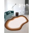 thumbnail image 3 of Irregular Round Area Rug Nonslip Washable Living Room Rugs Soft Outdoor Indoor Floor Mats Modern Abstract Carpets for Bedroom, 3 of 5