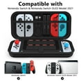 thumbnail image 2 of HEYSTOP Carry Case Compatible with Nintendo Switch & Nintendo Switch OLED Model 2021, Portable Travel Carry Case for Accessories and Console, Black, 2 of 9
