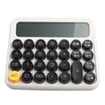 thumbnail image 1 of 12 Digit Calculator Large LCD Display Big Button Standard Mechanical Switch Calculator for Office School Home Porcelain White, 1 of 4