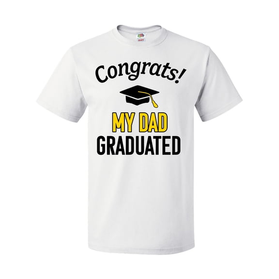 Inktastic Congrats My Dad Graduated with cap T-Shirt