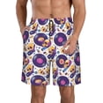 thumbnail image 1 of Balery record rock Skull star Traje de Baño Estilo Hawaiano para Hombre, Shorts de Secado Rápido con Bolsillos-Medium, 1 of 6