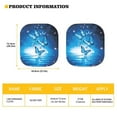 thumbnail image 5 of KUIFORTI Butterfly Windshield Sun Shade, Blue Car Window Shade Keep Vehicle Cool Protect Your Car from Sun Heat & Glare Best UV Ray Visor Protector, 5 of 5