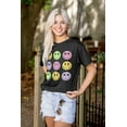 thumbnail image 4 of Colorful Happy Face Smile Eyes Men's Graphic T Shirt Tees Brisco Brands S, 4 of 6
