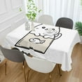 thumbnail image 2 of Yayeee Tablecloths 54" x 72" Rectangle Wrinkle Resistant Party Table Cover, Beige Chubby Cat, 2 of 8
